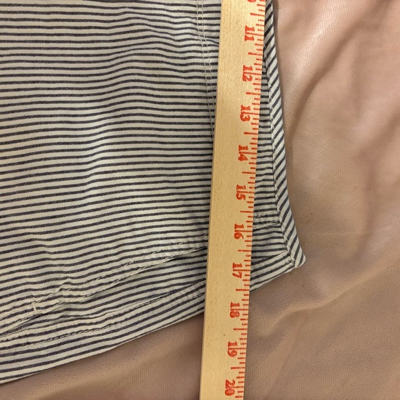 Dockers Women's High Waist Striped Shorts - Black and White - Picture 4 of 11